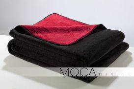 Koc Moca 150x200 Doubleface black&red