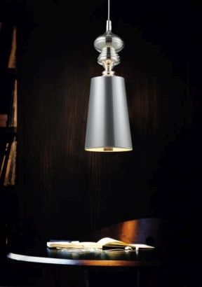 Elegancka  lampa sufitowa Baroco silver