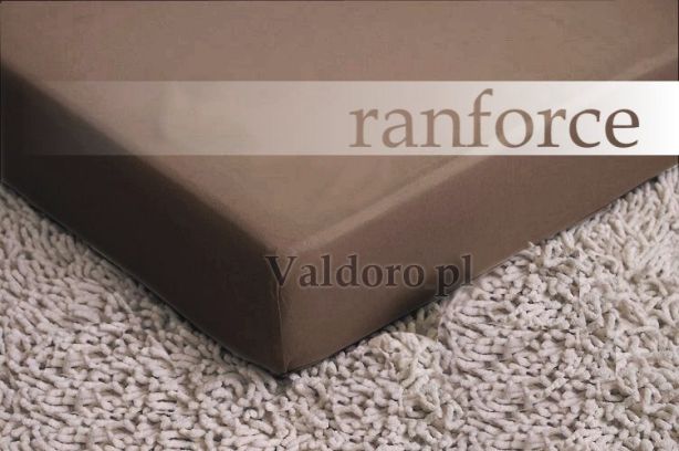 Prześcieradło ranforce140x200 Ciemny beż