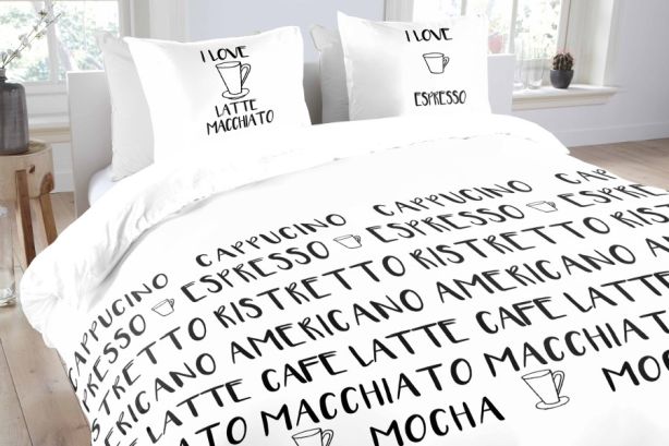 Wysokiej jakości pościel bawełniana w nowoczesnym wzorze