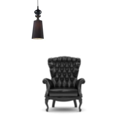 Elegancka  lampa sufitowa Baroco black