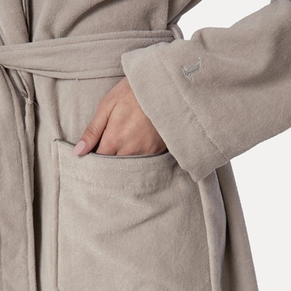 Szlafrok szalowy Moeve HOMEWEAR r. XXXL silver gr.