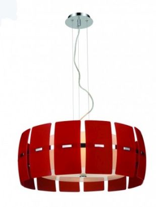 Nowoczesna lampa sufitowa Taurus red