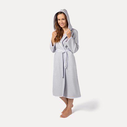 Szlafrok z kapturem Moeve HOMEWEAR r. 40 silver