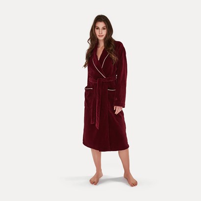 Szlafrok szalowy Moeve HOMEWEAR r. XL burgundy