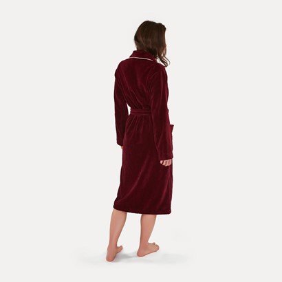 Szlafrok szalowy Moeve HOMEWEAR r. XL burgundy