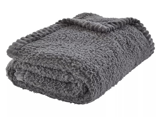 Koc s.Oliver TEDDY dark grey 3733-300 150x200 cm