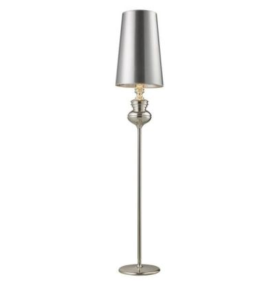 Elegancka lampa podłogowa Baroco silver