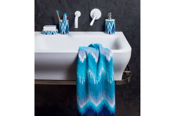 Ręcznik Moeve IKAT 50x100 blue