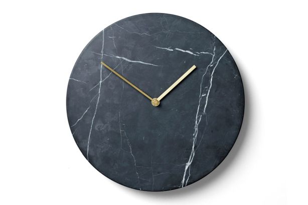 Zegar ścienny Menu MARBLE black