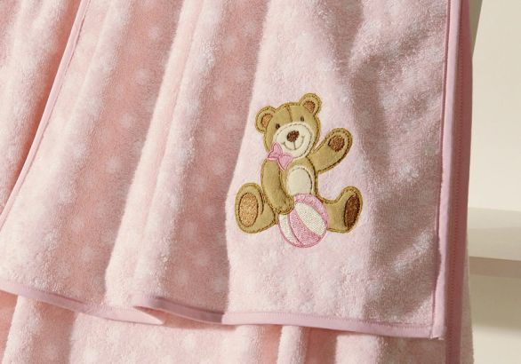 Ręcznik dziecięcy 50x100 Bio Bear pink
