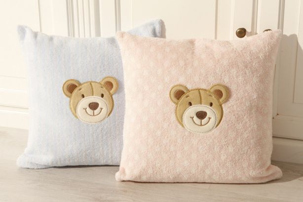 Poszewka frottowa 40x40 Bio Bear pink