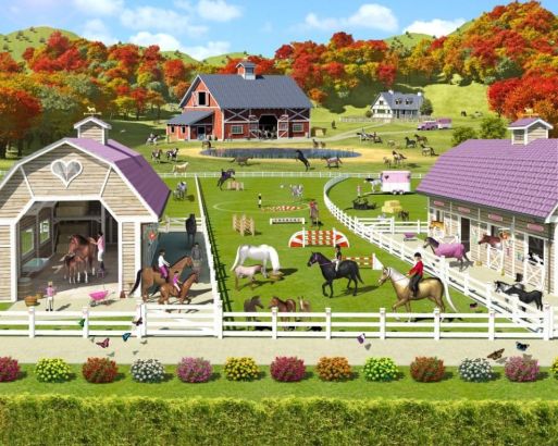 Tapeta 3D Walltastic - Horse and Pony