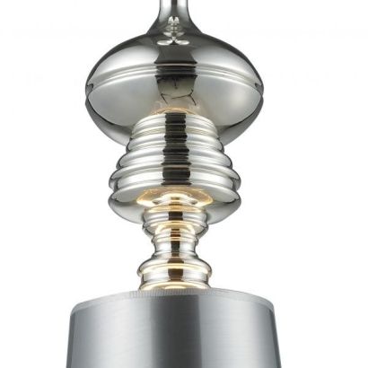 Elegancka  lampa sufitowa Baroco silver