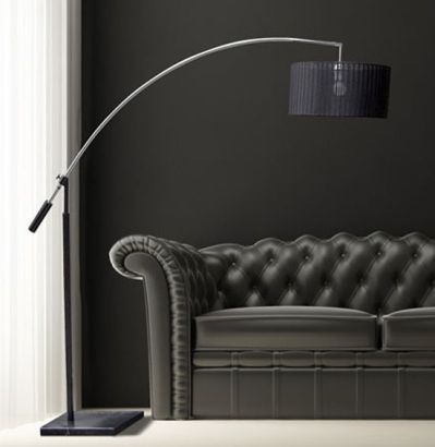 Lampa podłogowa Bianca black 180 cm