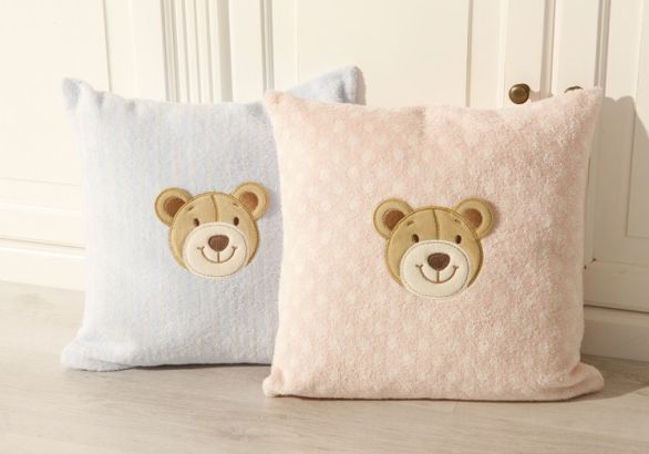 Poszewka frottowa 40x40 Bio Bear pink