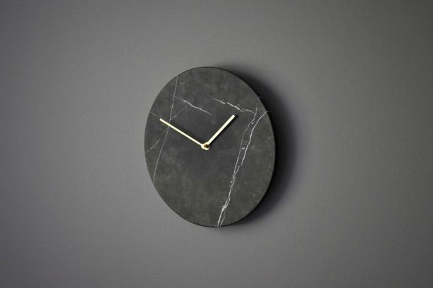 Zegar ścienny Menu MARBLE black