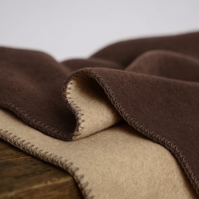 Koc Moca 150x200 Doubleface brown&beige
