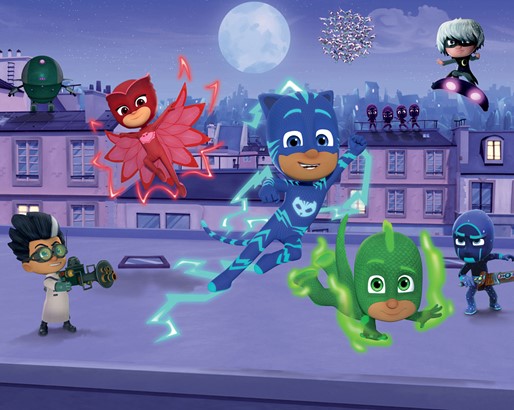 Tapeta 3D Walltastic - PJ Masks/Pidżamersi