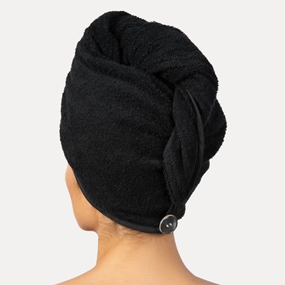 Turban ręcznik do włosów Moeve HOMEWEAR black