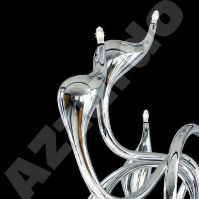 Lampa sufitowa Snake silver 75x66 cm