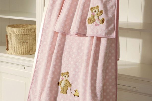 Ręcznik dziecięcy 50x100 Bio Bear pink