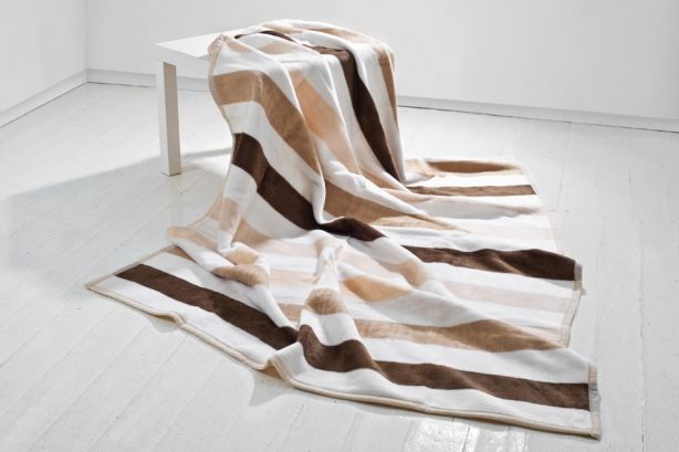 Koc Moca 150x200 cm  Stripes beige