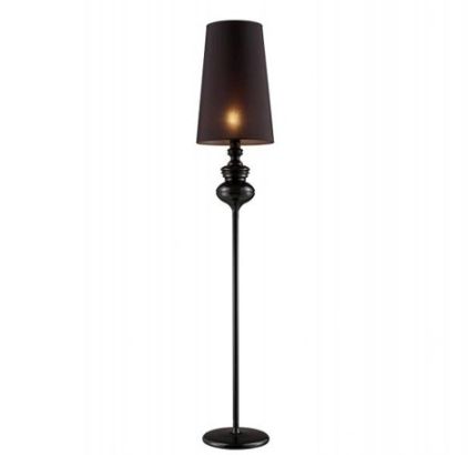 Elegancka lampa podłogowa Baroco black