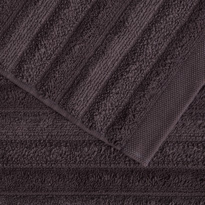 Ręcznik Moeve WELLBEING prążki 67x140 graphite