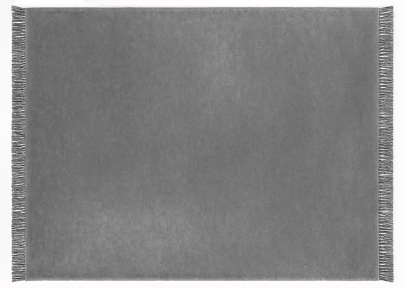 Koc Moca 150x200 cm Frędzle - Popiel