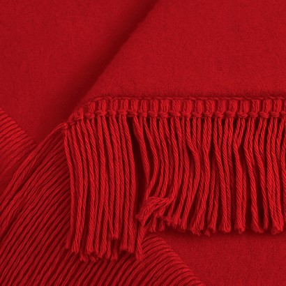 Koc Moca Design 150x200 czerwony z frędzlami – narzuta na łóżko