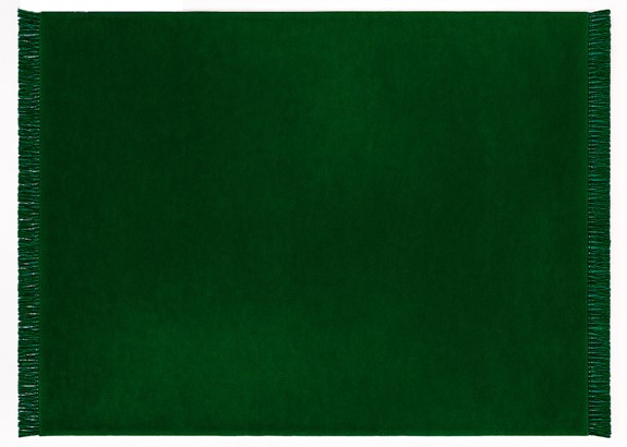 Koc Moca Design 150x200 zielony z frędzlami – narzuta na łóżko