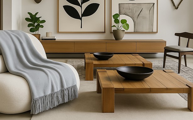Koc Moca Design 150x200 srebrny z frędzlami – narzuta na łóżko