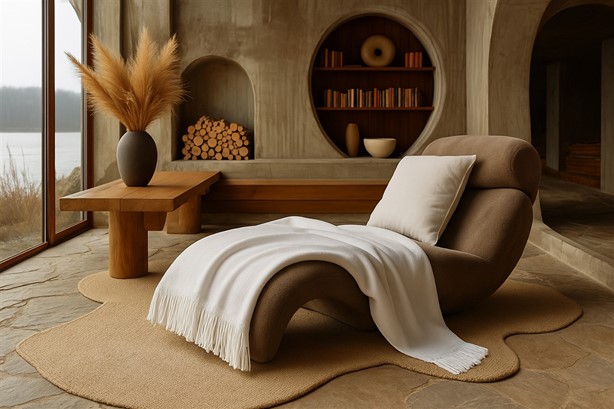 Koc Moca Design 150x200 biały z frędzlami – narzuta na łóżko