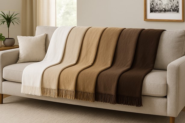 Koc Moca Design 150x200 late z frędzlami – narzuta na łóżko