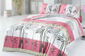 Pościel baw. 200x220 Victoria BAMBU PINK