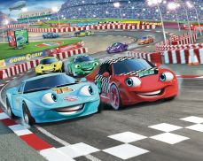 Tapeta 3D Walltastic - Car Racers 2