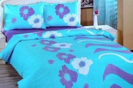 Pościel bawełna 160x220 Dalga blue