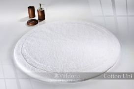 Dywanik łazienkowy Cotton śr.80 - biały