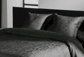 Poszewka adamaszkowa Deco grey 40x40