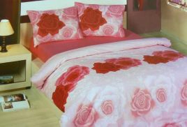 Pościel bawełna 220x200 Gulsu pink