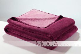 Koc Moca 150x200 Doubleface amarant&lil