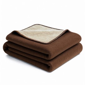 Koc Moca 150x200 Doubleface brown&beige