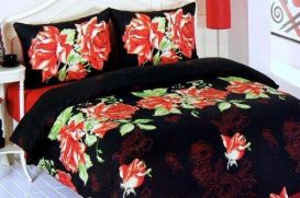 Pościel bawełna 220x200 Romantic black
