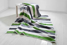 Koc Moca 150x200 cm  Stripes green