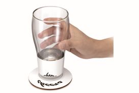 Szklanka z podstawką PO: CHEERS