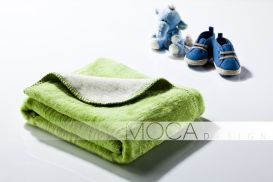 Kocyk Moca 75x100 Green&Ecrue