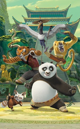 Tapeta 3D Walltastic - KUNG FU PANDA