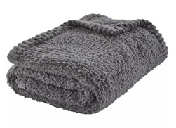 Koc s.Oliver TEDDY dark grey 3733-300 150x200 cm