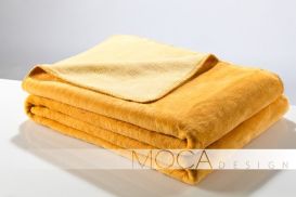 Koc Moca 150x200 Doubleface yellow